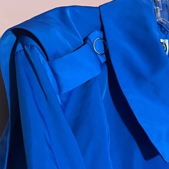 NWT Black History Blue Sammy B Plus Size Shacket Rain boho spring jacket 4X - Picture 6 of 7